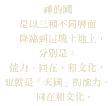 天國的能力同在和文化